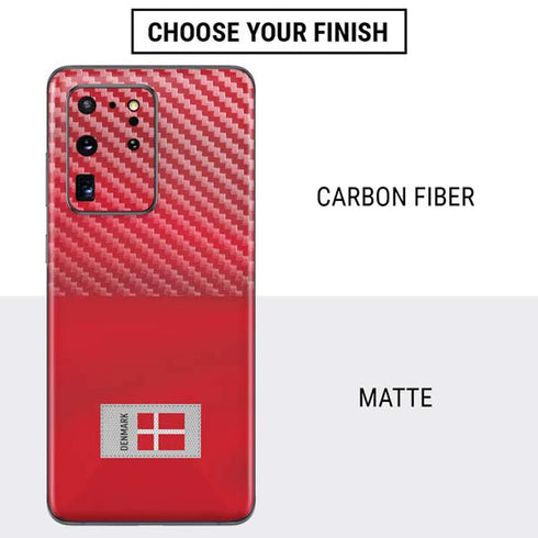 Denmark Soccer Flag Galaxy S20 Ultra 5G Skin